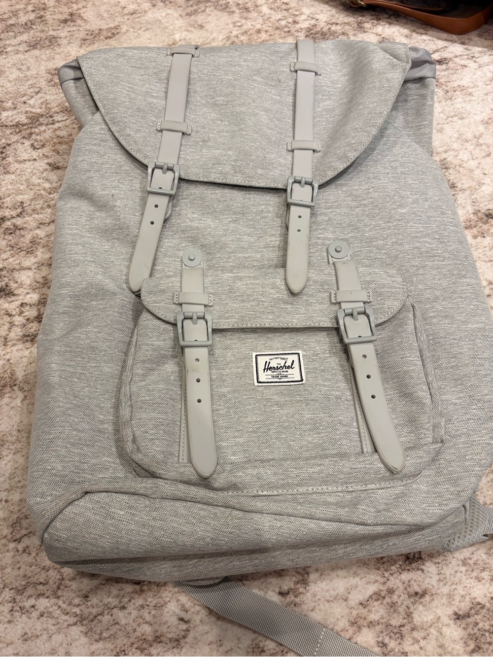 Herschel Supply Company Light Gray Women's Backpack with Buckle Flap